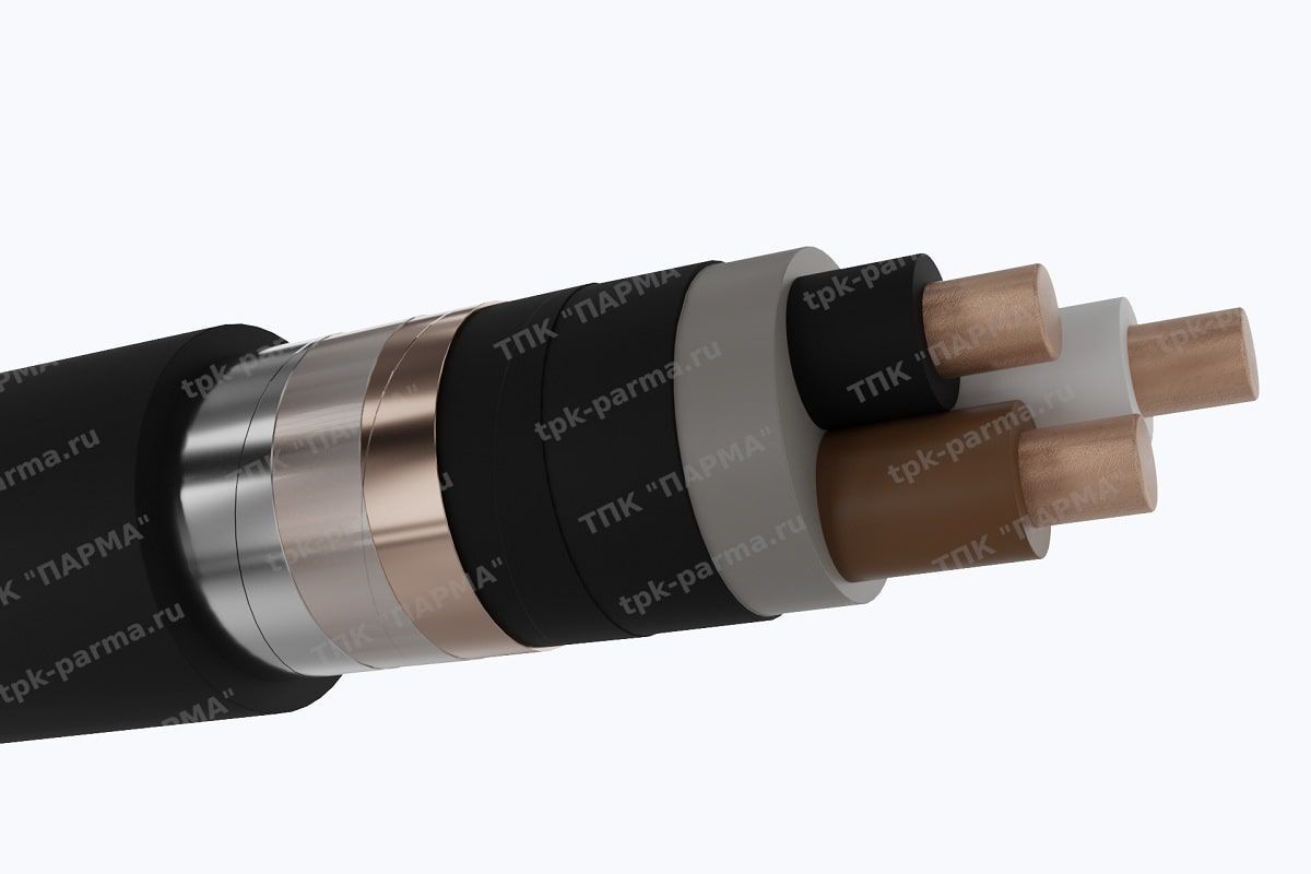 Фотография провода Кабель ПвБбШв 3х70 - 6кВ