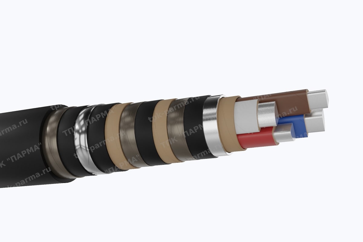 Фотография провода Кабель ААБ2лШв 4х16 - 1кВ