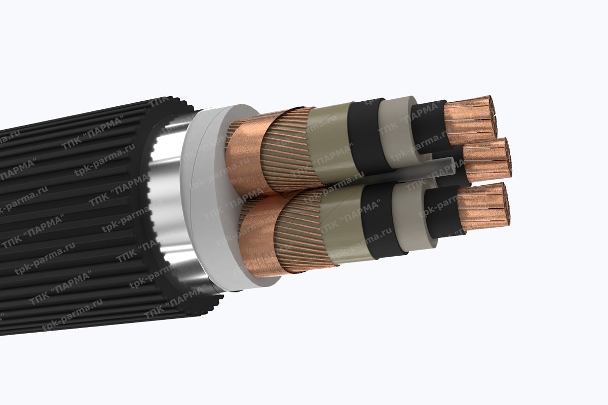 Фотография провода Кабель ПвПу2гж 3х400/70 - 10кВ